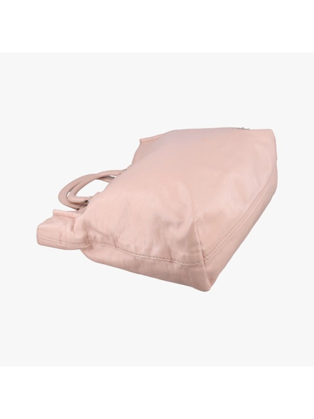 Prada Triangle Logo Tote Pink Leather - Picture 5 of 16